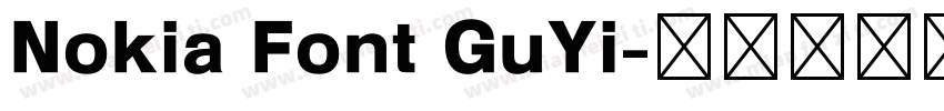 Nokia Font GuYi字体转换